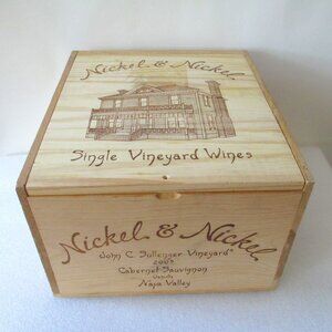 NICKEL & NICKEL WOODEN WINE CRATE